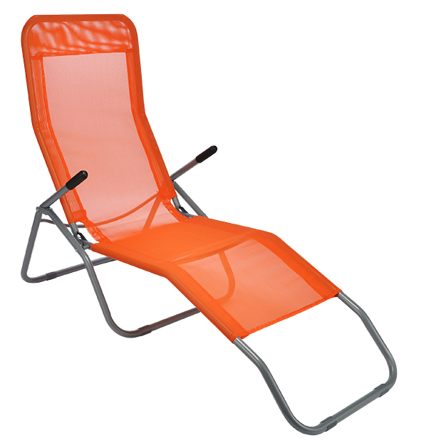 Saunaliege mit Textilbezug