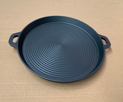 Grillplatte Gusseisen ca. D34cmx3cm – mit zwei Griffen