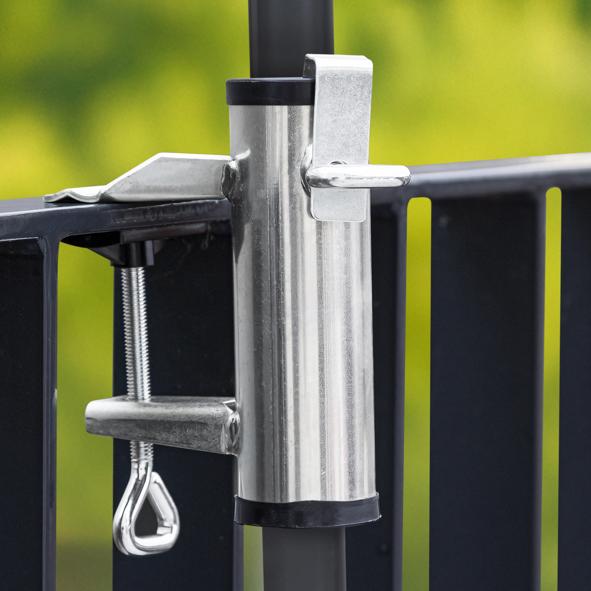 Sonnenschirmhalter für Balkongeländer