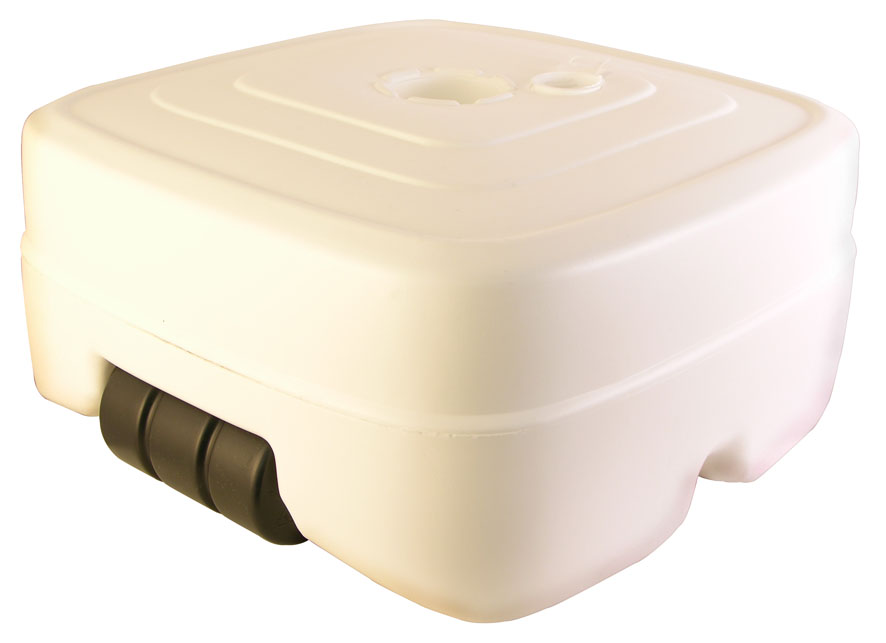 Schirmständer aus Kunststoff in weiß