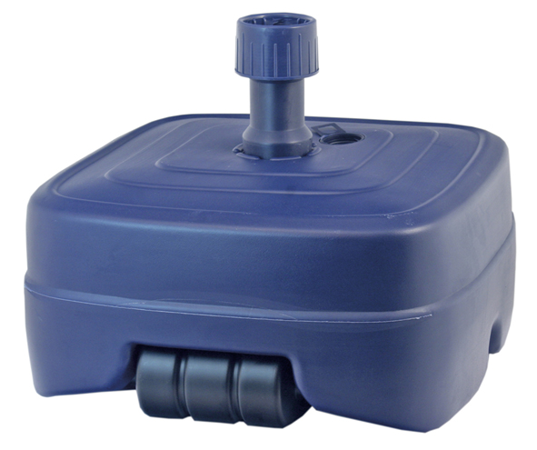 Schirmständer aus Kunststoff in blau