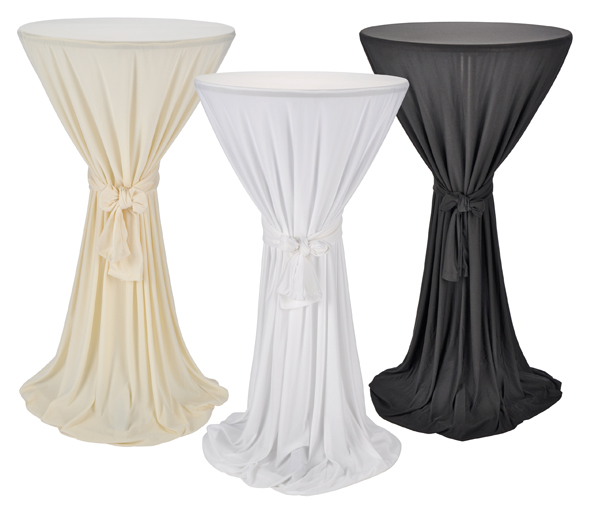 Bistro-Stehtisch-Husse, farbig sortiert