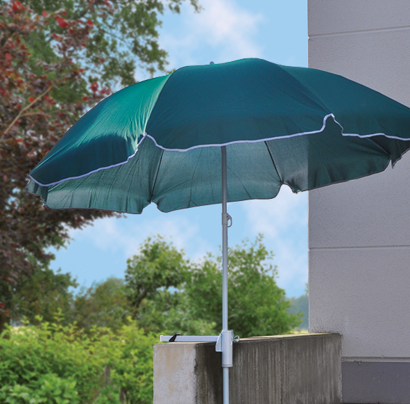 Sonnenschirmhalter für Balkongeländer