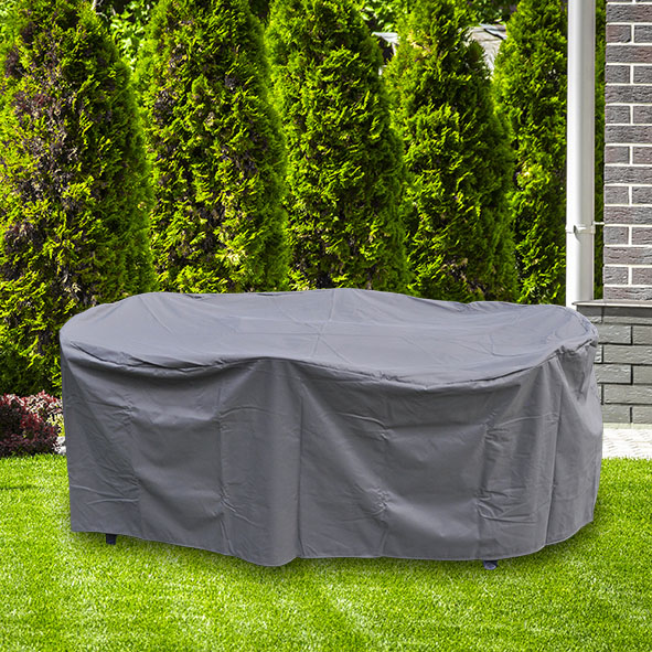 Schutzabdeckung für Gartenmöbel, oval
