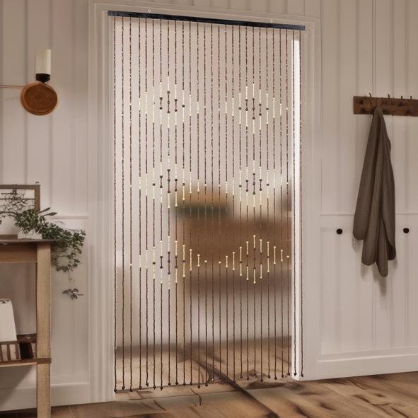 Türvorhang mit Strängen aus Holzperlen,  FSC®