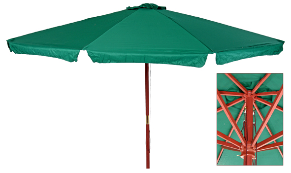 Holz-Landhausschirm - Grün