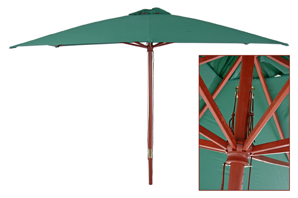 Holz-Landhausschirm - Grün