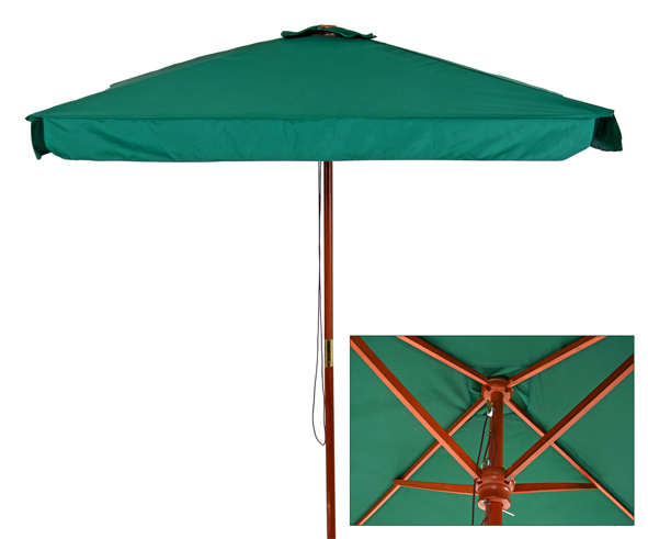 Holz-Landhausschirm - Grün