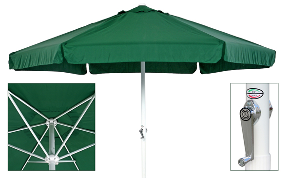 Alu-Landhausschirm - Grün