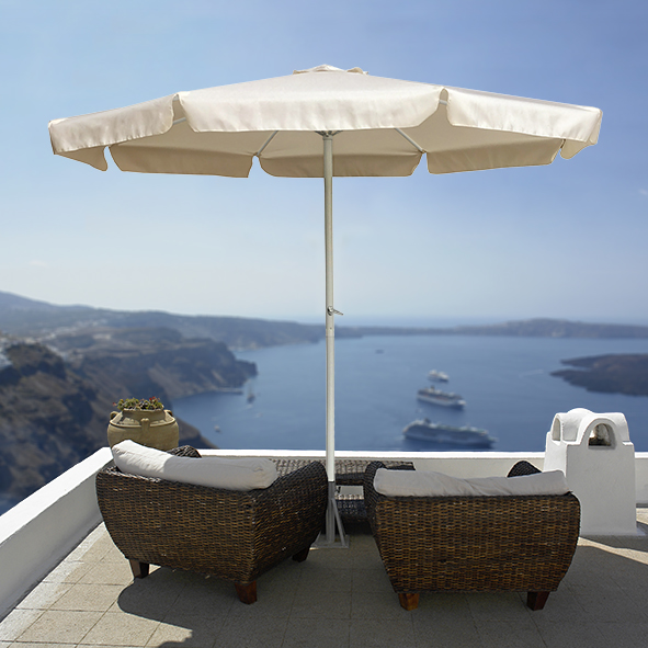 Alu-Landhausschirm - Beige