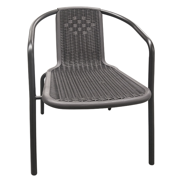 Metall Bistrostuhl mit Kunststoffschale