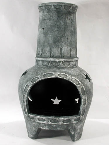 Terrakotta Ofen im Sternendesign