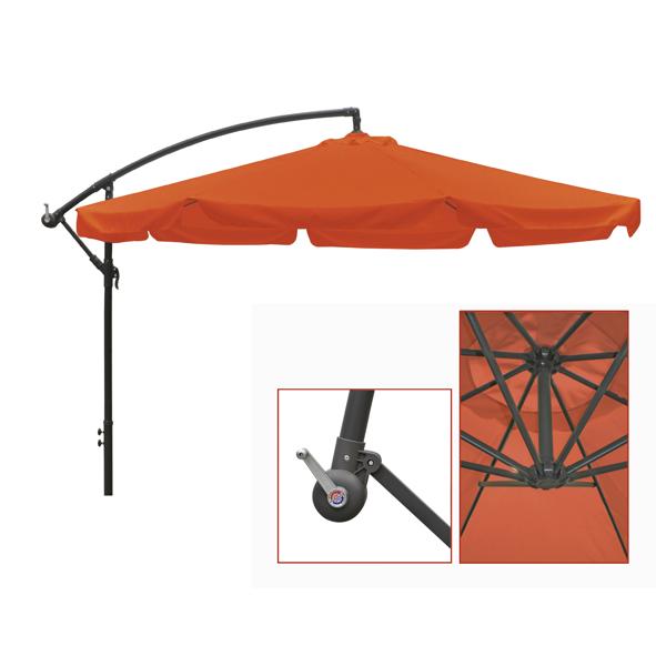 Alu-Ampelschirm - Terracotta