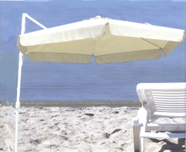 Alu-Ampelschirm - Weiß