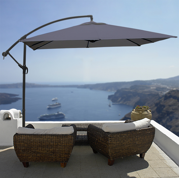 Alu-Ampelschirm - Anthrazit UV 50+