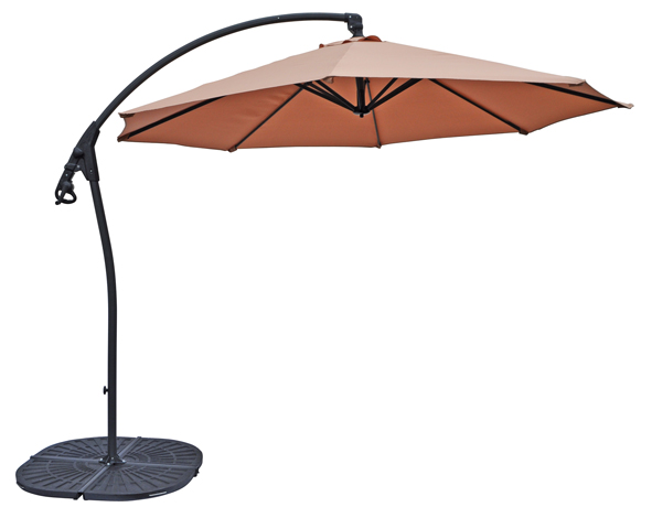 Alu-Ampelschirm - Cappuccino