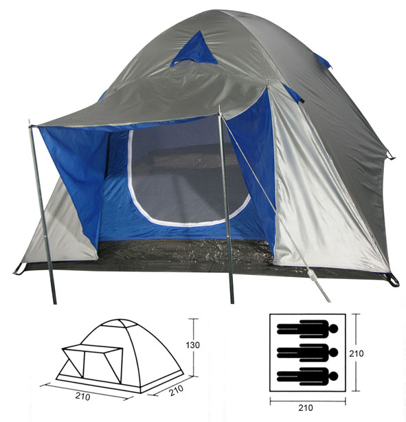 Iglu-Zelt aus Nylon 210 x 210 x 130cm