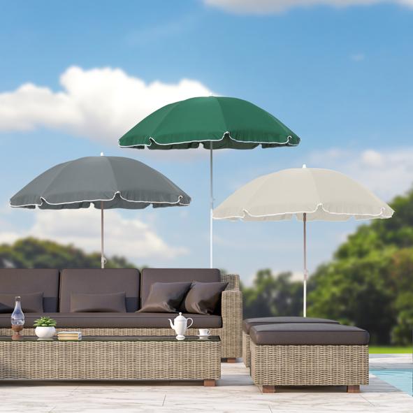 Sonnenschirm 180cm aus Polyester,
