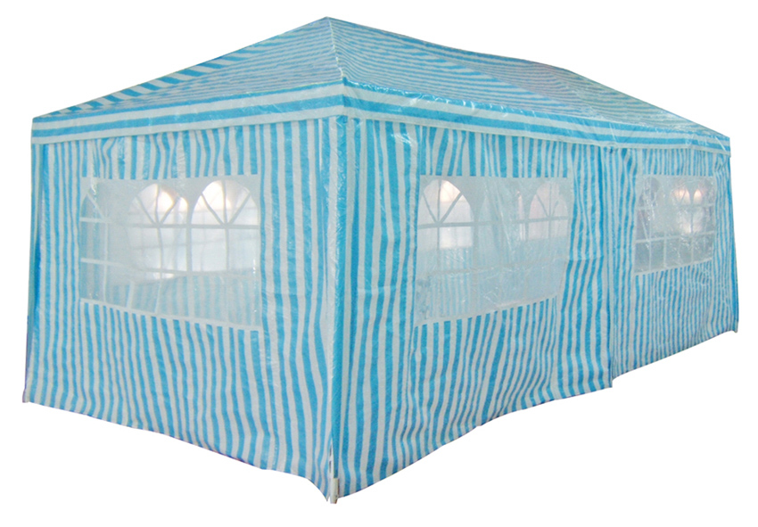 Pavillon 3 x 6 Meter mit 6 Seiten - PE