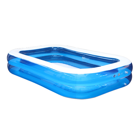 Familien Pool, transparent-blau