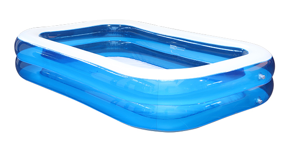 Familien Pool, transparent-blau
