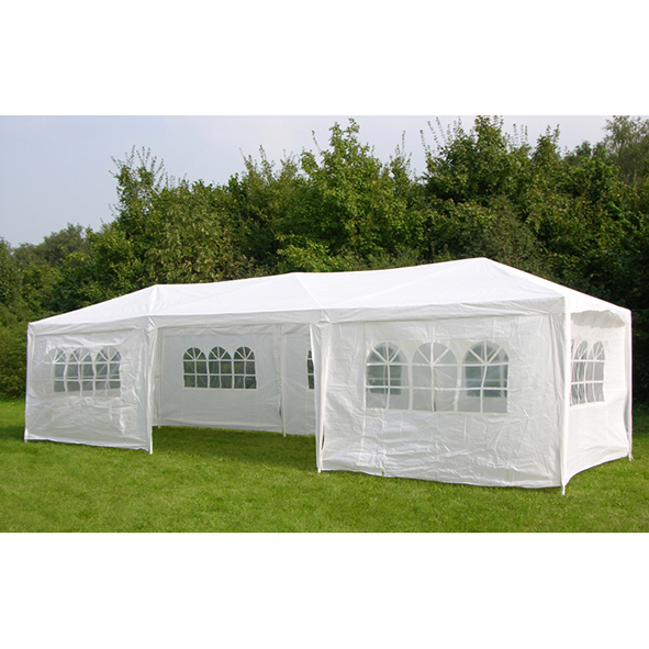 Pavillon 3x9m, weiß