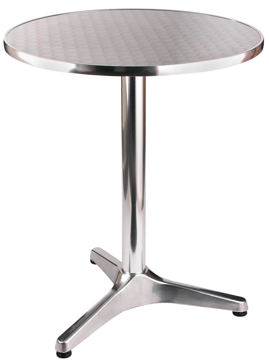 Bistrotisch aus Aluminium mit schattiert