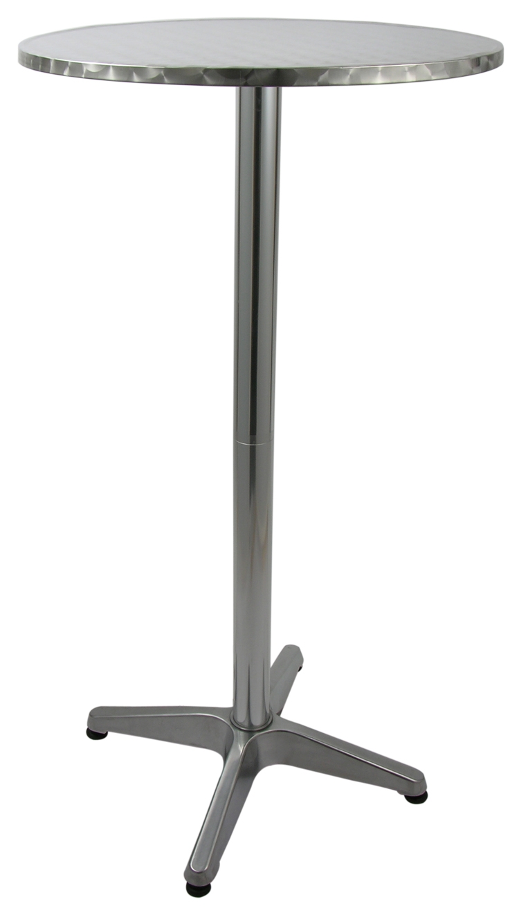 Bistro-Tisch aus Alu - Stange zwei