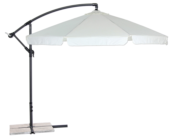 Alu-Ampelschirm - Weiß