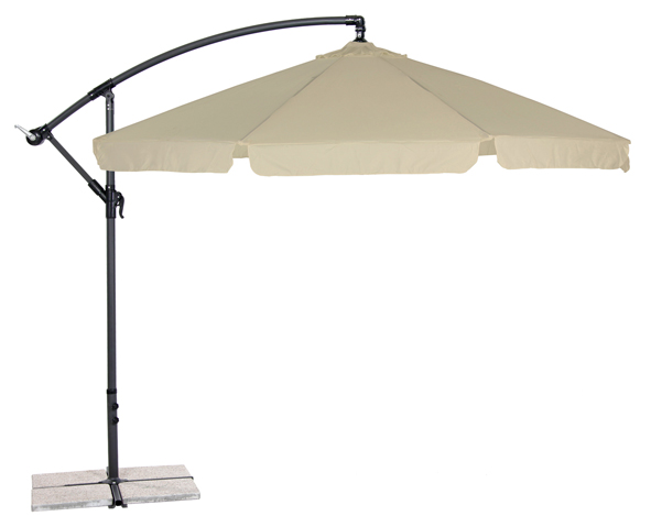 Alu-Ampelschirm - Beige