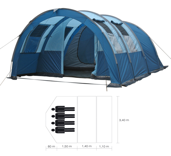 Familienzelt 2000m Wassersäule