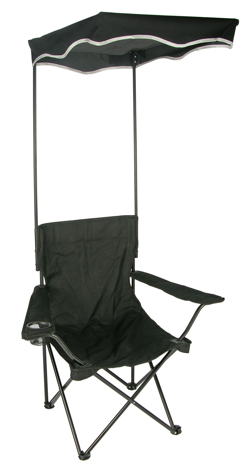 Regiestuhl aus Stahl mit Dach