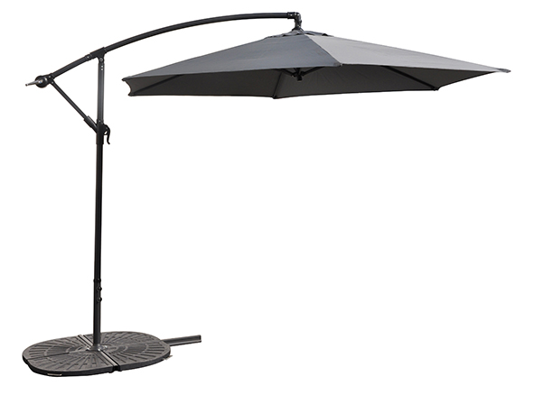 Ampelschirm aus Aluminium, anthrazit