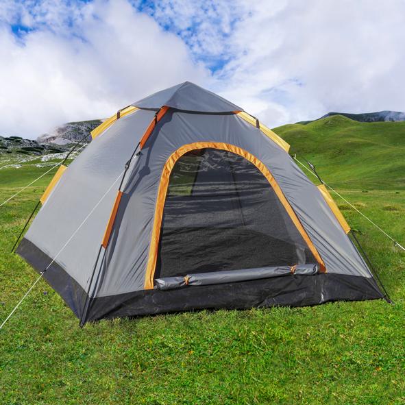 Iglu-Zelt mit Seilzugtechnik