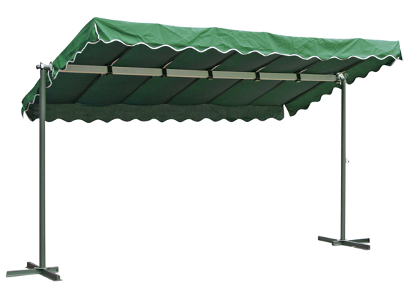 Mobile Markise aus Stahl