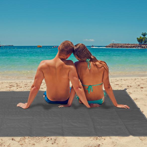 Strandmatte "sandfrei", dunkelgrau