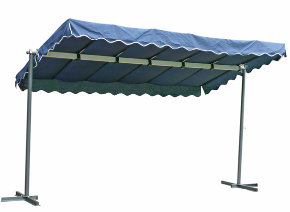 Mobile Markise aus Stahl