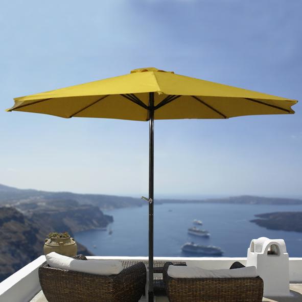 Alu-Landhausschirm - Gelb UV 50+
