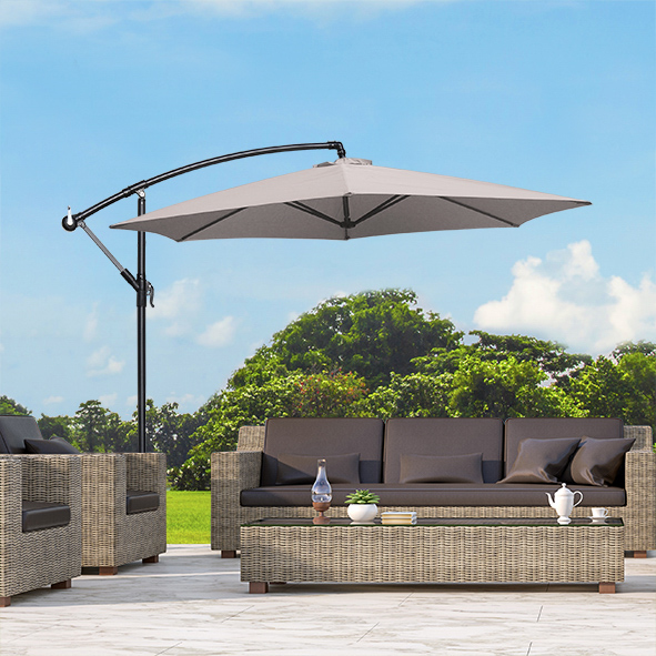 Alu-Ampelschirm - Beige UV 50+