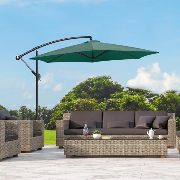 Alu-Ampelschirm - Grün UV50+