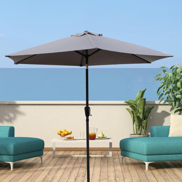 Sonnenschirm 250cm, anthrazit