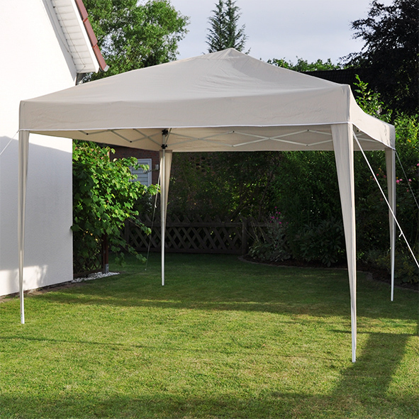 Faltpavillon, 3x3m, beige