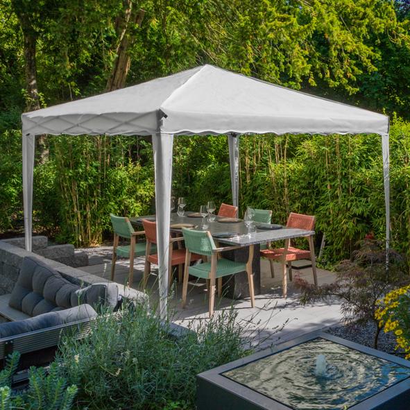 Faltpavillon, 3x3m, grau