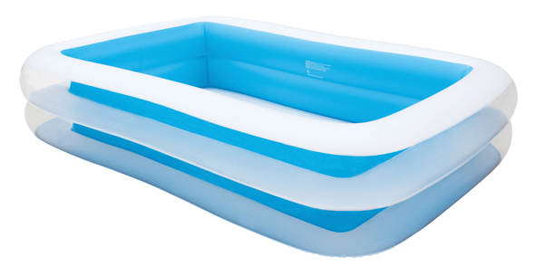 Familien Pool, transparent-hellblau