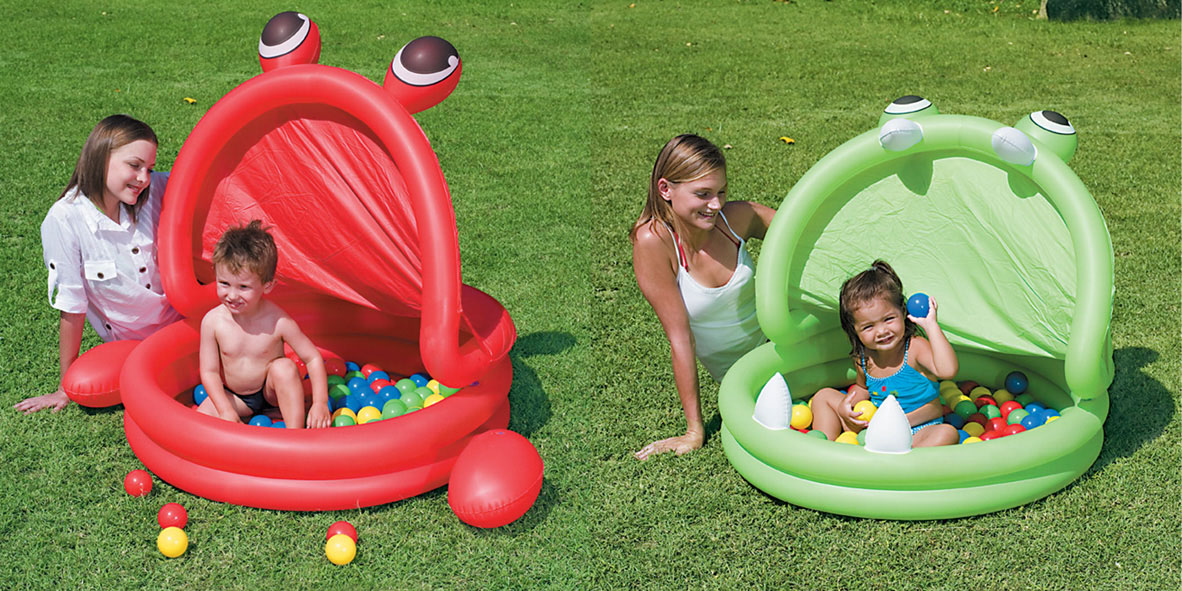 Planschbecken im Froschdesign,