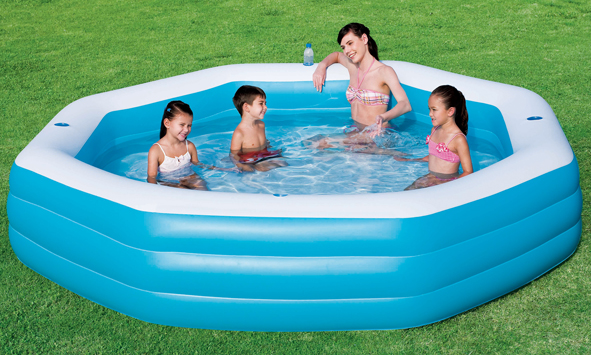 Achteck-Planschbecken