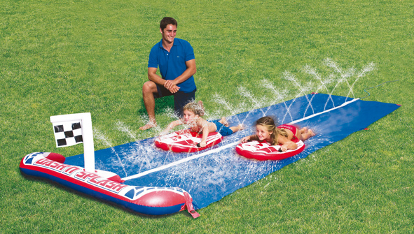 Wasserrutsche "Rennbahn" inkl. 2 Boards