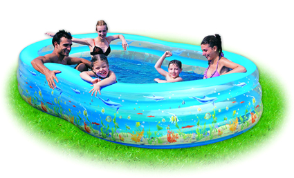 Familien-Pool, Achtformbecken