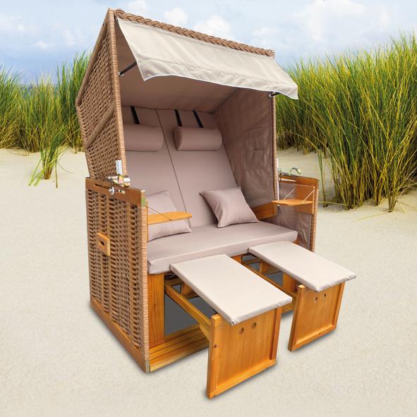 Strandkorb naturfarben