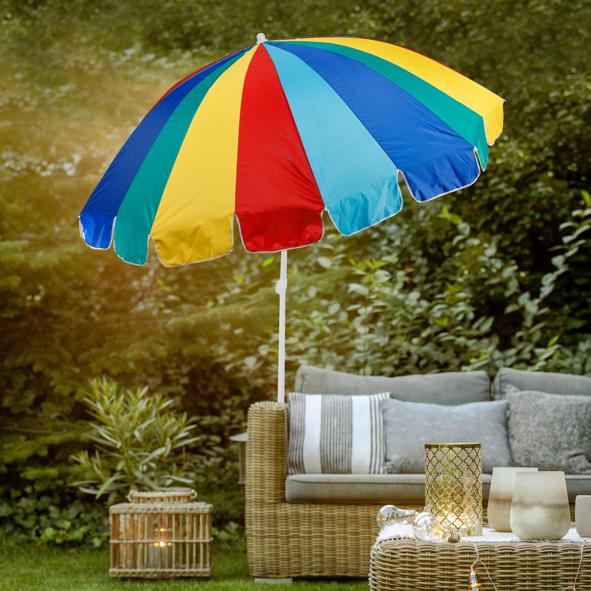 Sonnenschirm 225cm multicolor